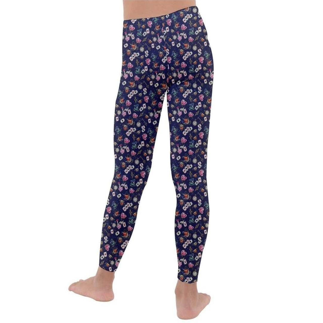 Alice in Wonderland Kids' Velour Leggings - Poison Arrow Retro