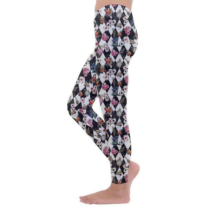Alice in Wonderland Kids' Velour Leggings - Poison Arrow Retro