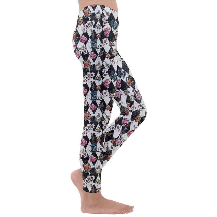 Alice in Wonderland Kids' Velour Leggings - Poison Arrow Retro
