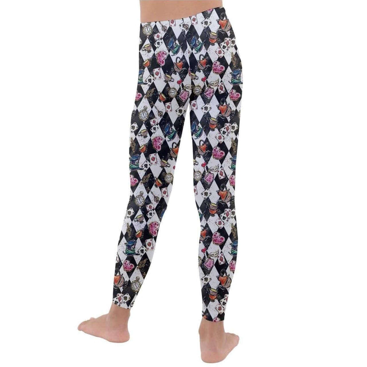 Alice in Wonderland Kids' Velour Leggings - Poison Arrow Retro