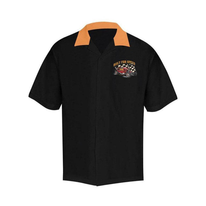 Built for Speed Men's Rockabilly Hotrod Shirt - Poison Arrow Retro