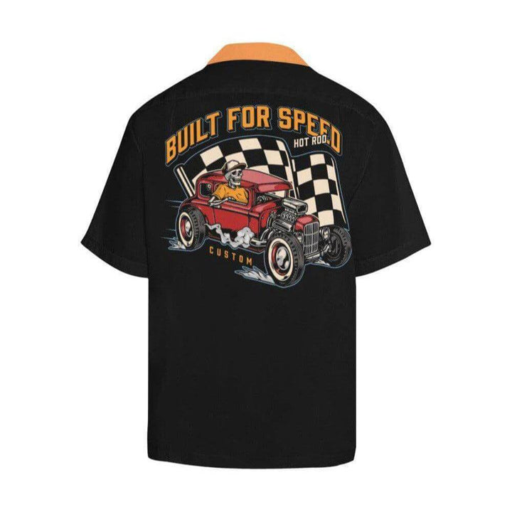 Built for Speed Men's Rockabilly Hotrod Shirt - Poison Arrow Retro