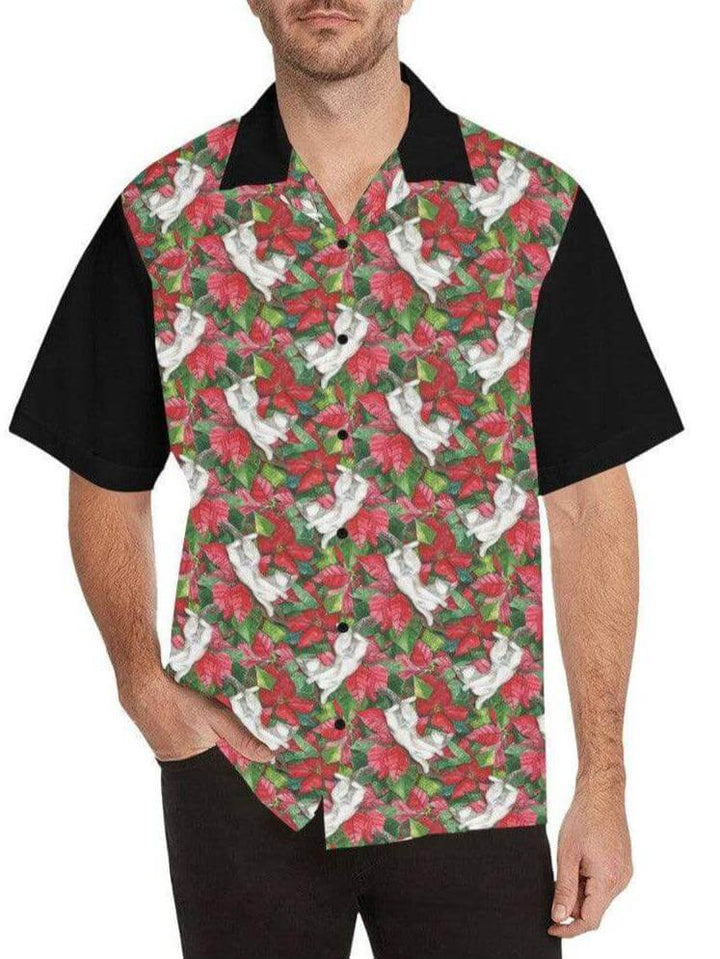 Christmas Cats Retro Bowling Shirt - Poison Arrow Retro