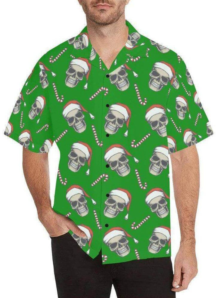 CHRISTMAS SKULLS Mens Shirts - Poison Arrow Retro