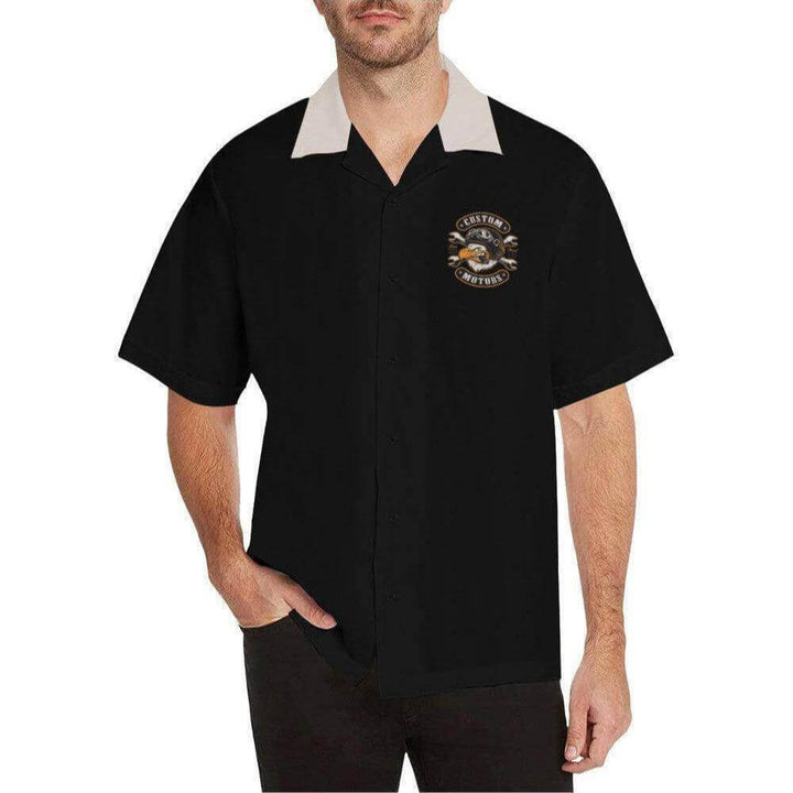 CUSTOM MOTORS Men's Rockabilly Hotrod Shirt - Poison Arrow Retro