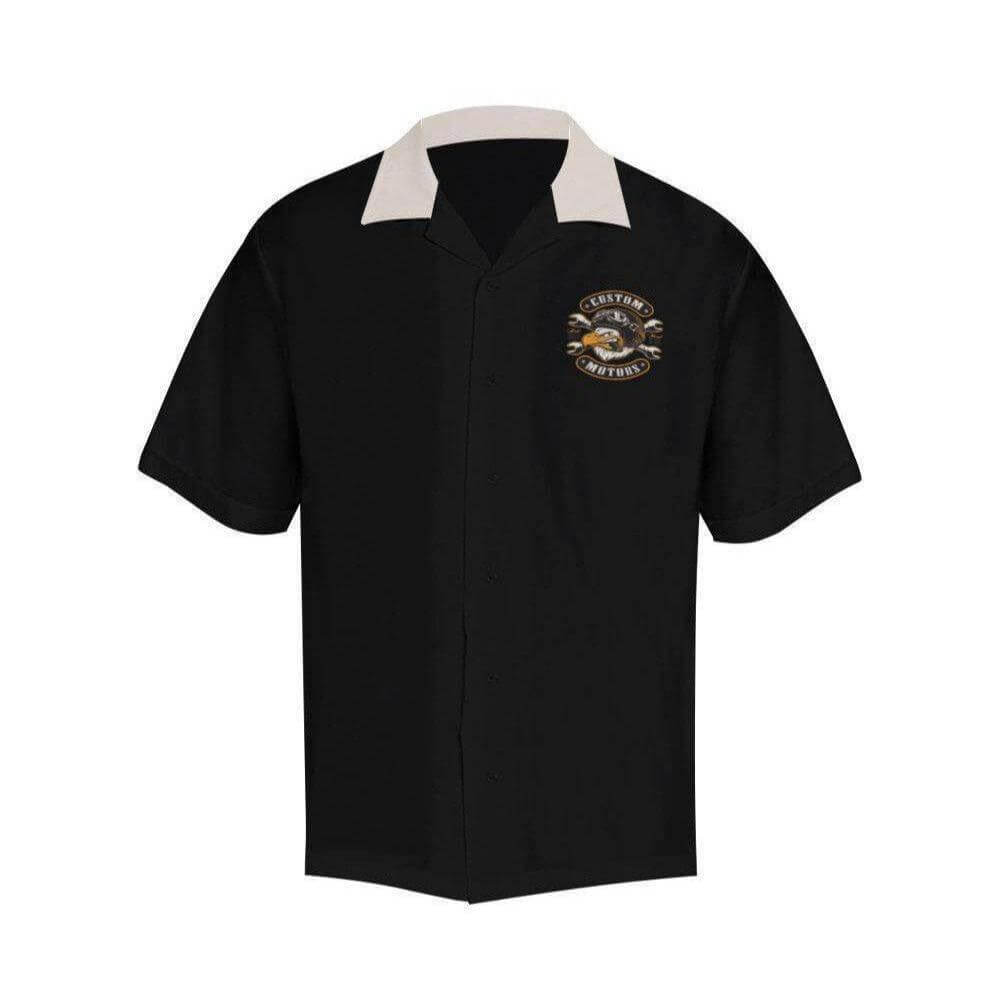 CUSTOM MOTORS Men's Rockabilly Hotrod Shirt - Poison Arrow Retro