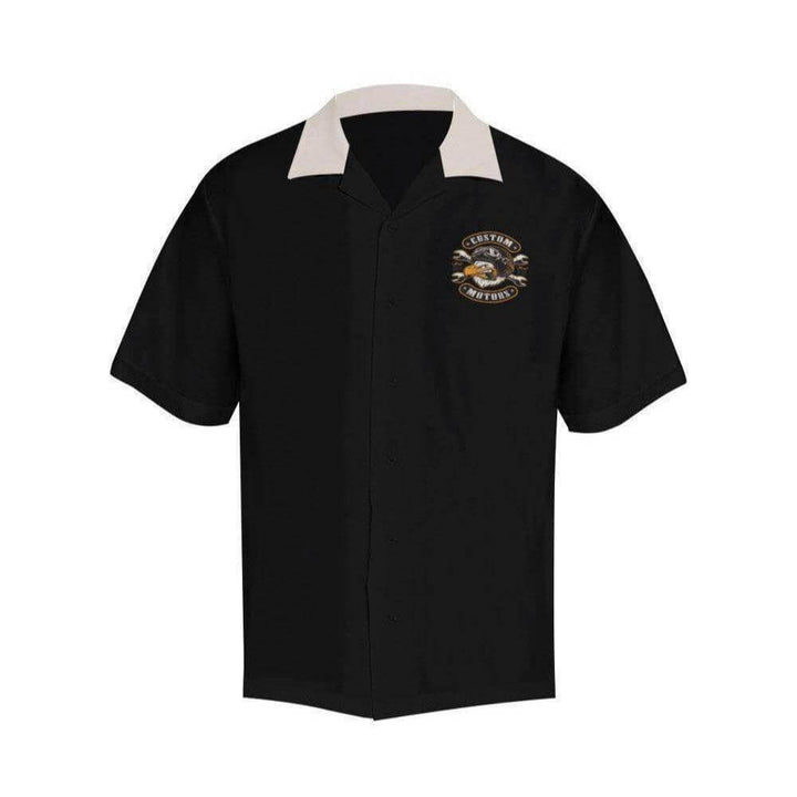 CUSTOM MOTORS Men's Rockabilly Hotrod Shirt - Poison Arrow Retro