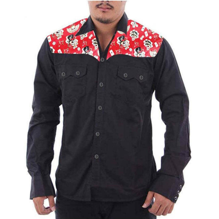 Men's Vintage Western Shirt Playing for Keeps - Poison Arrow Retro