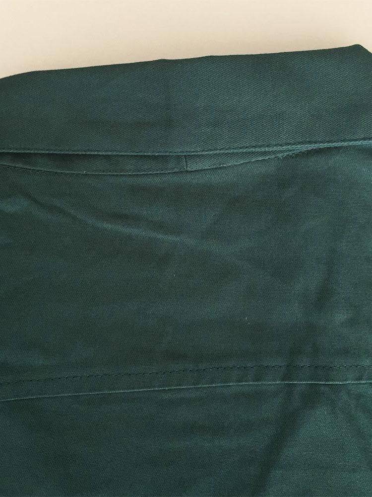 Mens Vintage Style Bowling Dress Shirt - TEAL/IVORY - Poison Arrow Retro