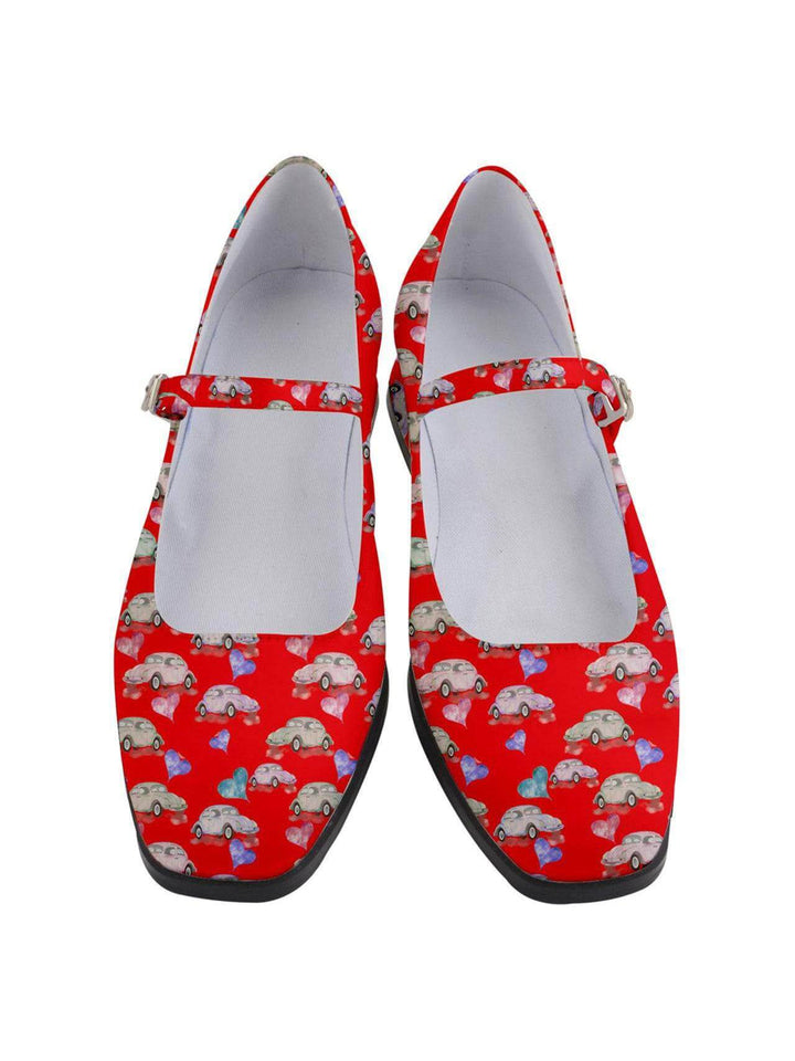 Beetle Hearts Women's Mary Jane Shoes - Poison Arrow Retro
