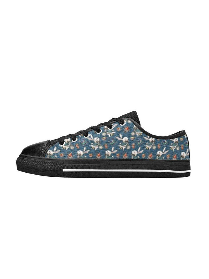 Down the Rabbit Hole Kid's Canvas Sneakers - Poison Arrow Retro