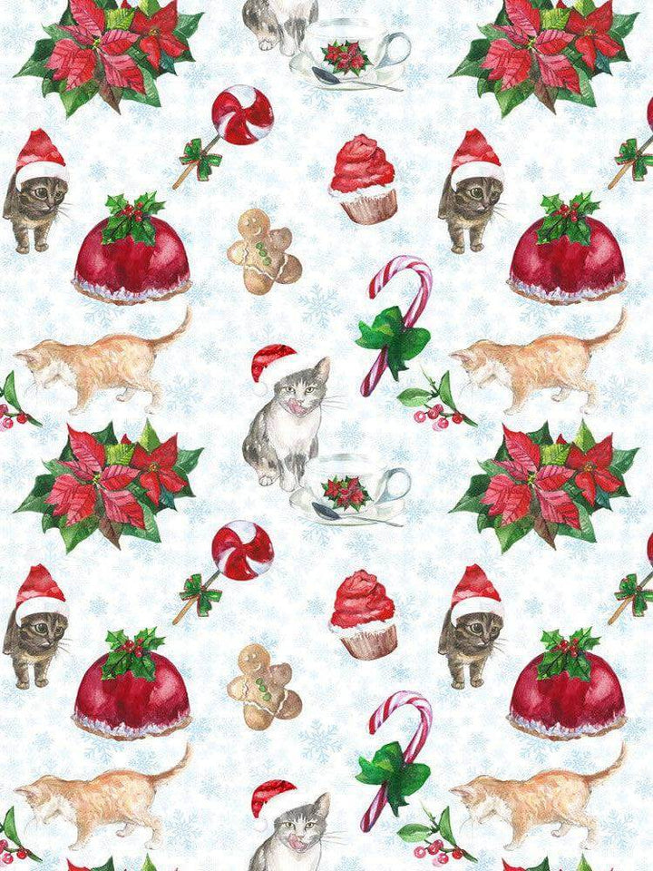 Christmas Cats Midi Skirt - Poison Arrow Retro