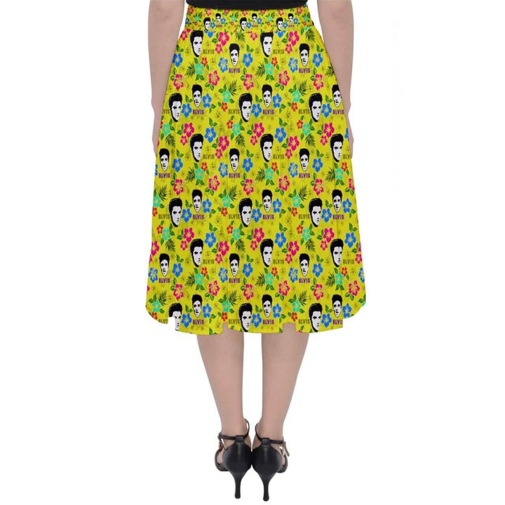 Hawaii Elvis Classic Midi Skirt - Poison Arrow Retro
