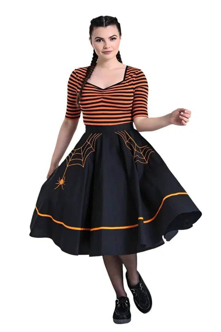 Hell Bunny Miss Muffet 50s Skirt - Poison Arrow Retro