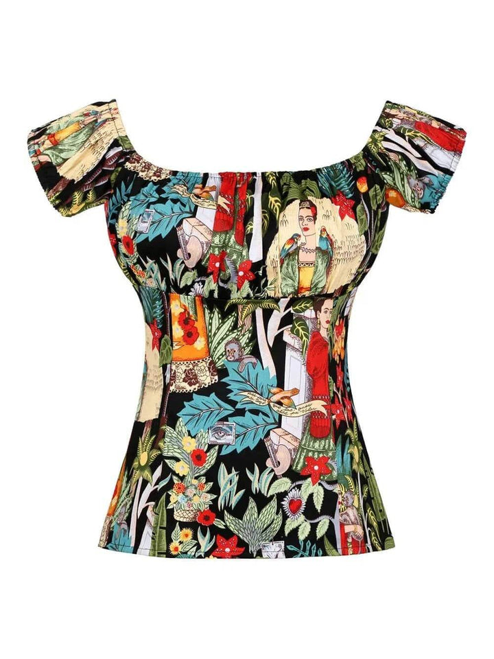 Frida Peasant Style Top - Poison Arrow Retro