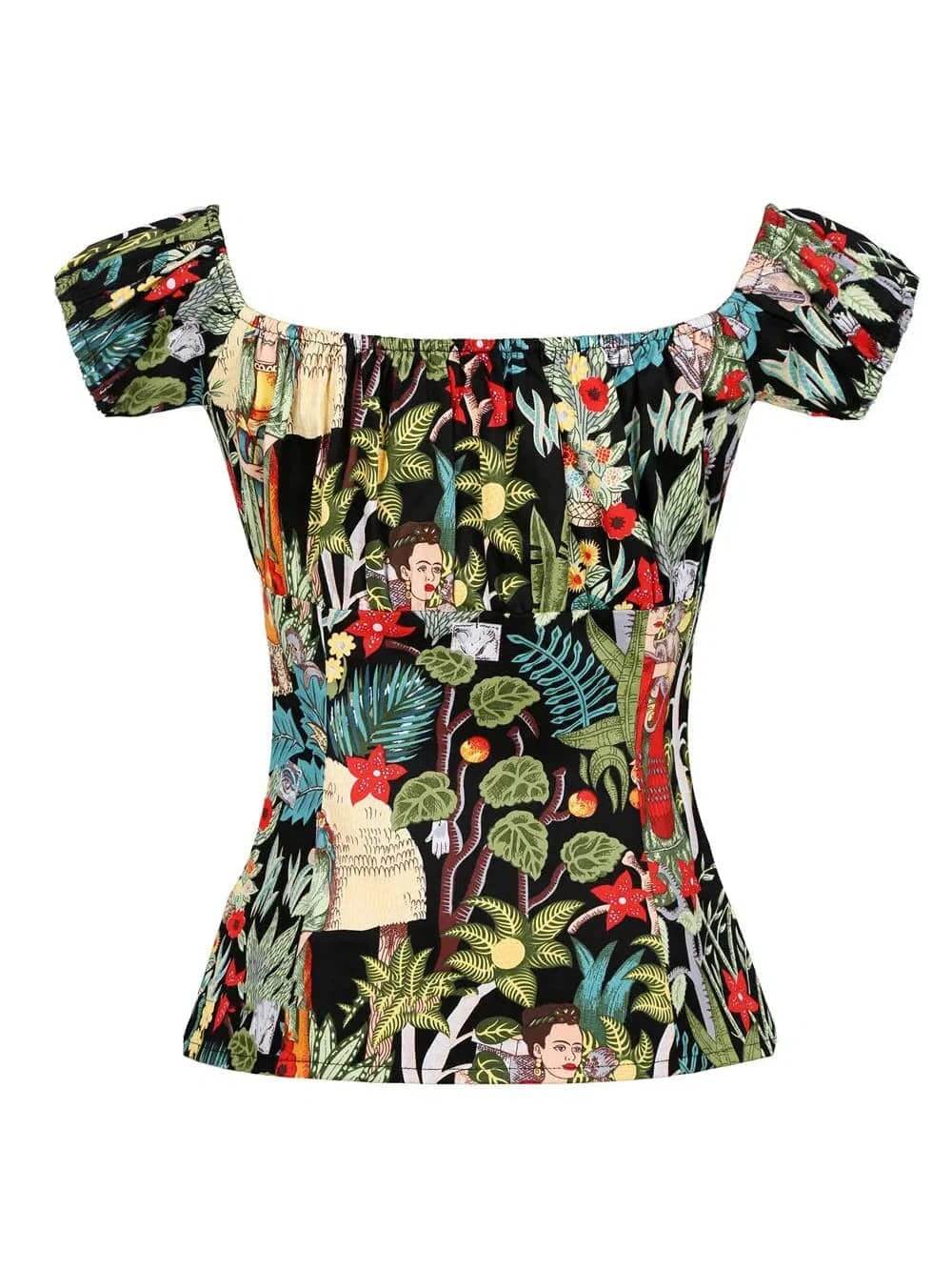 Frida Peasant Style Top - Poison Arrow Retro