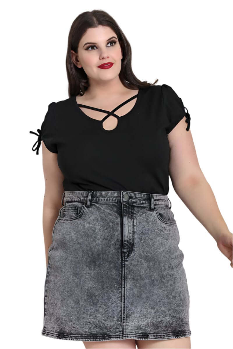 Hell Bunny Cristina Top - Poison Arrow Retro