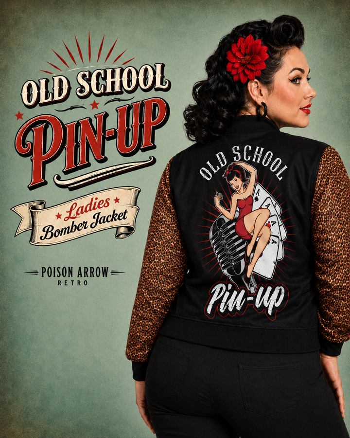 Blouson Aviateur Rétro Pin-up pour Femme