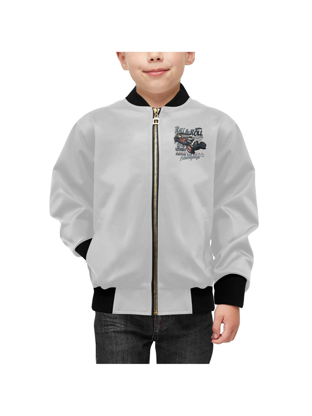 Rat & Roll Kid's Bomber Jacket With Pockets