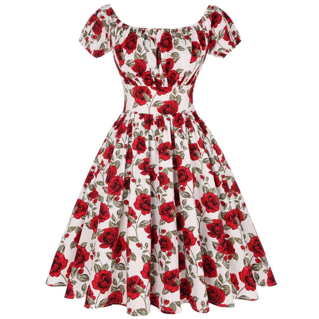 Rose Romance 50s Dress