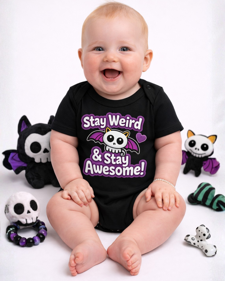 Stay Weird Baby Onesie – Organic Cotton Baby Bodysuit | As Colour