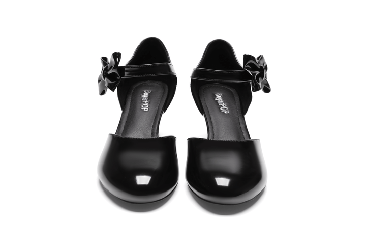 SugarPOP DragonGlass v2 black shoes with stylish bow detail, perfect for any occasion.