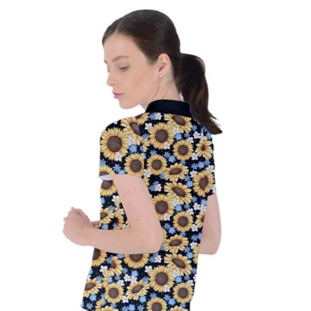 Sunflowers Women's Polo T-Shirt - Poison Arrow Retro