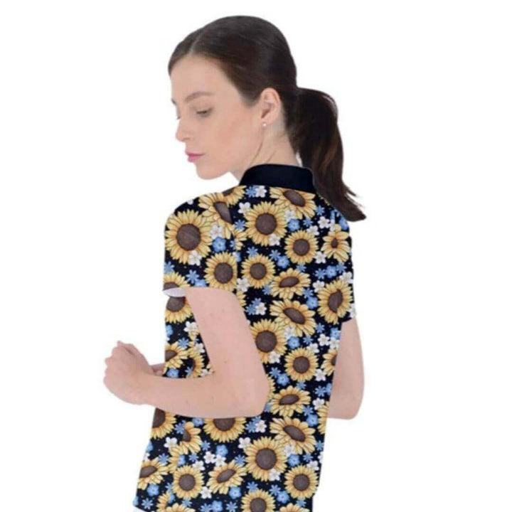 Sunflowers Women's Polo T-Shirt - Poison Arrow Retro