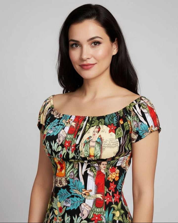 Frida Peasant Style Top
