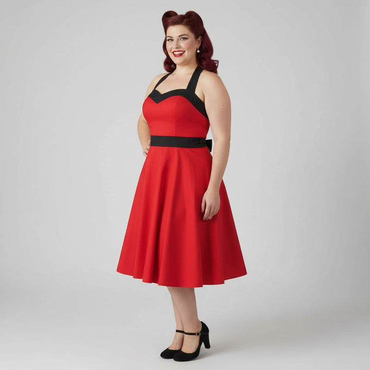 Red Corset Rockabilly Swing Dresses