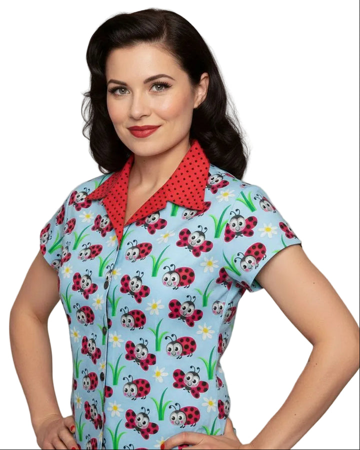 Ladybugs Retro Diner Top