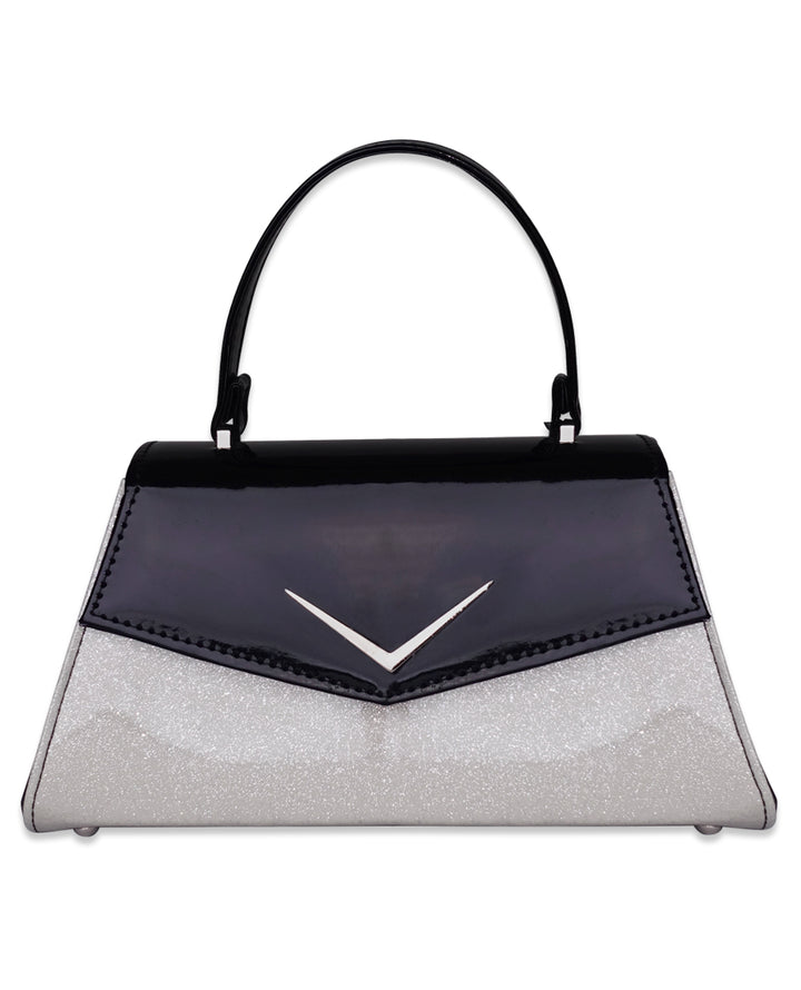 LIQUORBRAND Chevron Handbag White