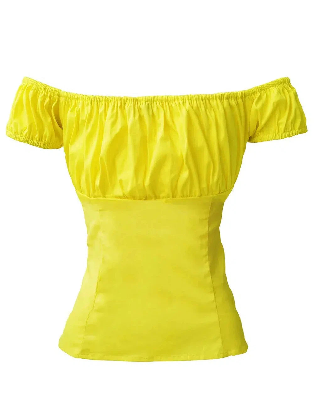 Yellow Peasant Style Top