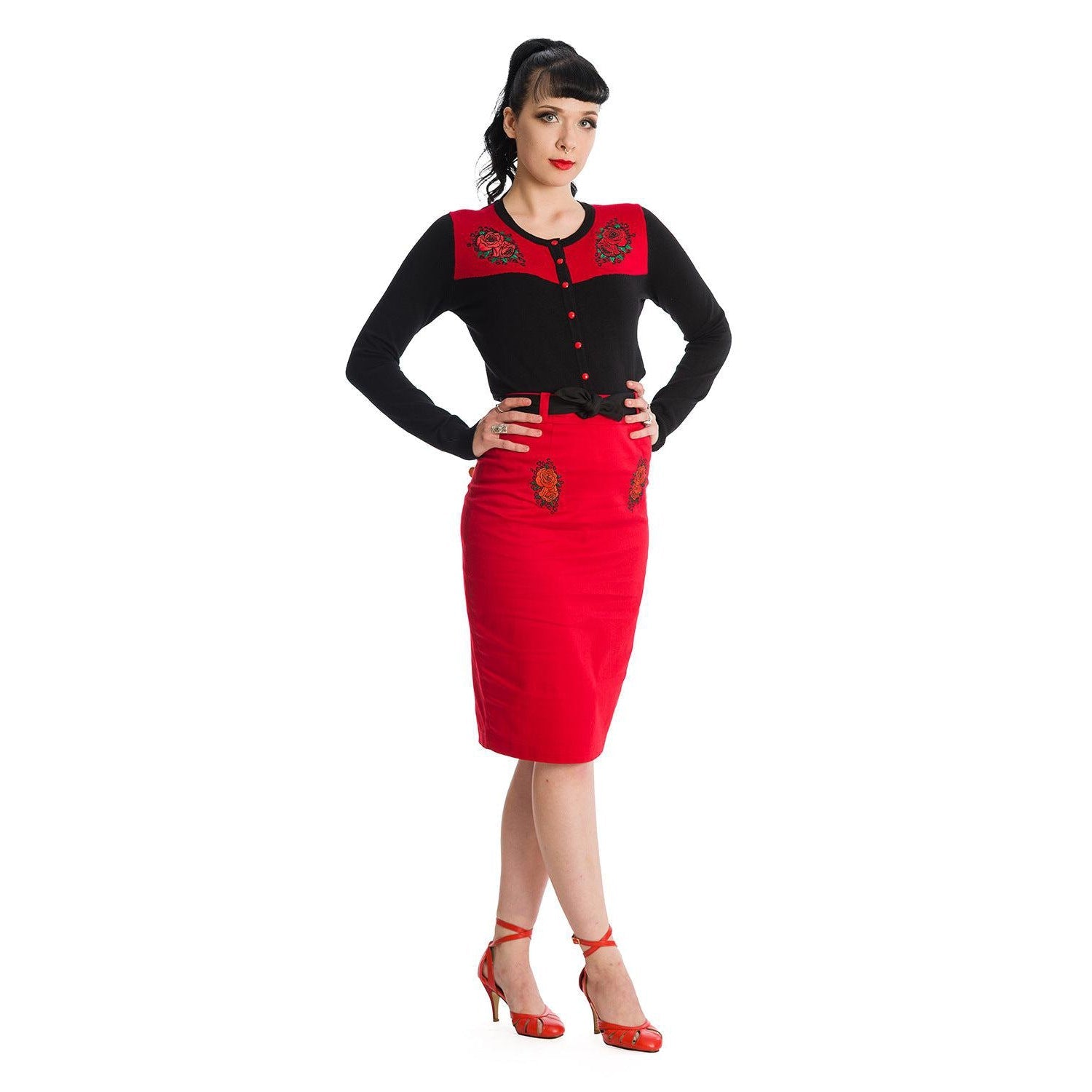 40s Style Red Pencil Skirt – Midlands Fancy Dress Redditch