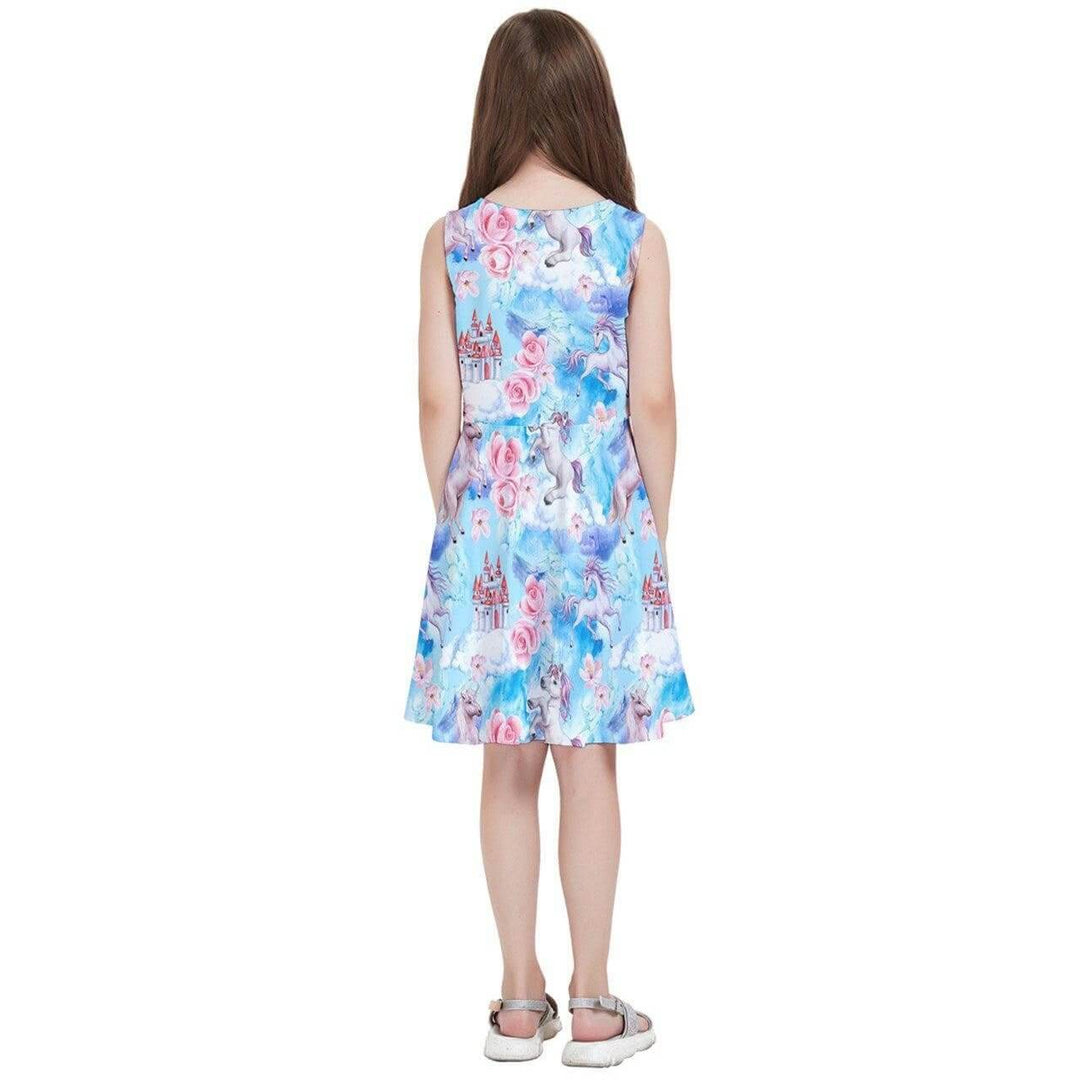 Fantasy Unicorns Kids' Skater Dress