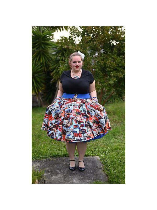 HAPPY DAZE DINER CIRCLE SKIRT