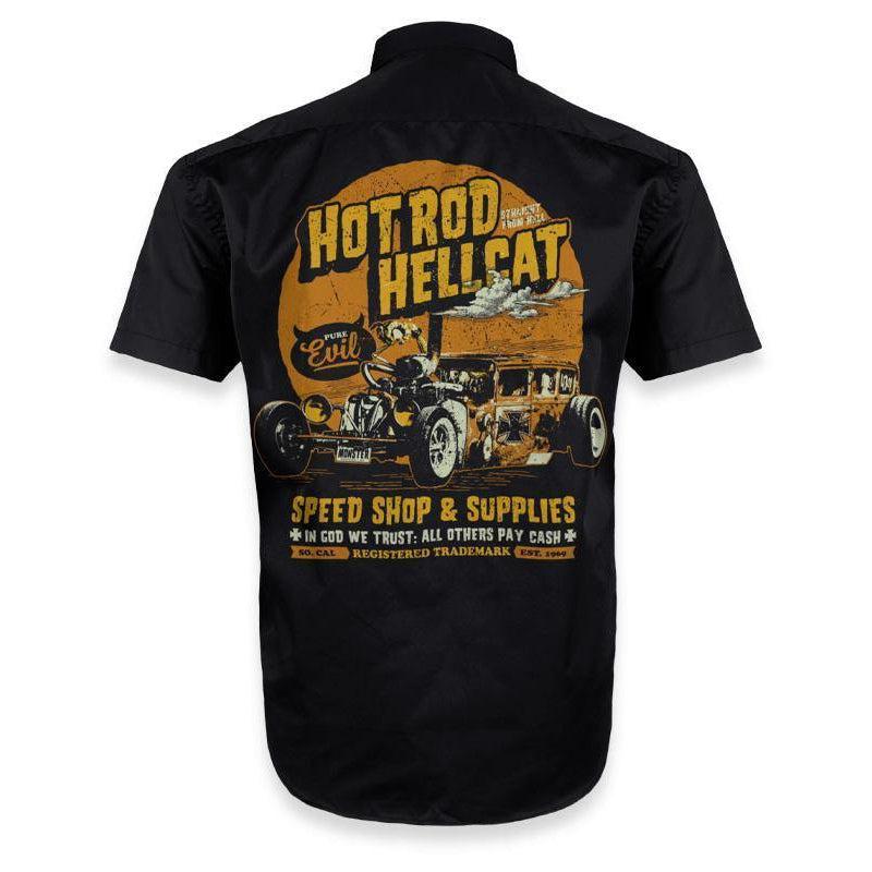 HOTROD HELLCAT BUTTON UP IN GOD WE TRUST