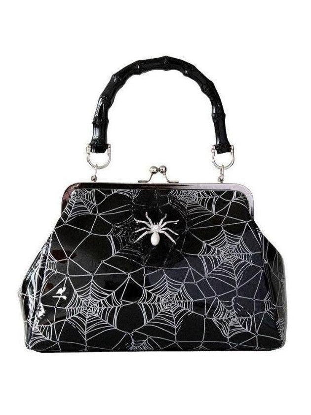 Killian Black Spiderweb Handbag