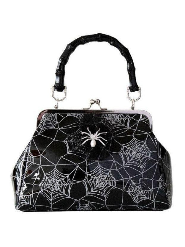 Killian Black Spiderweb Handbag