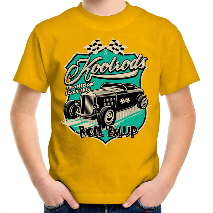 KOOLRODS TURQUOISE Kids Youth Crew T-Shirt