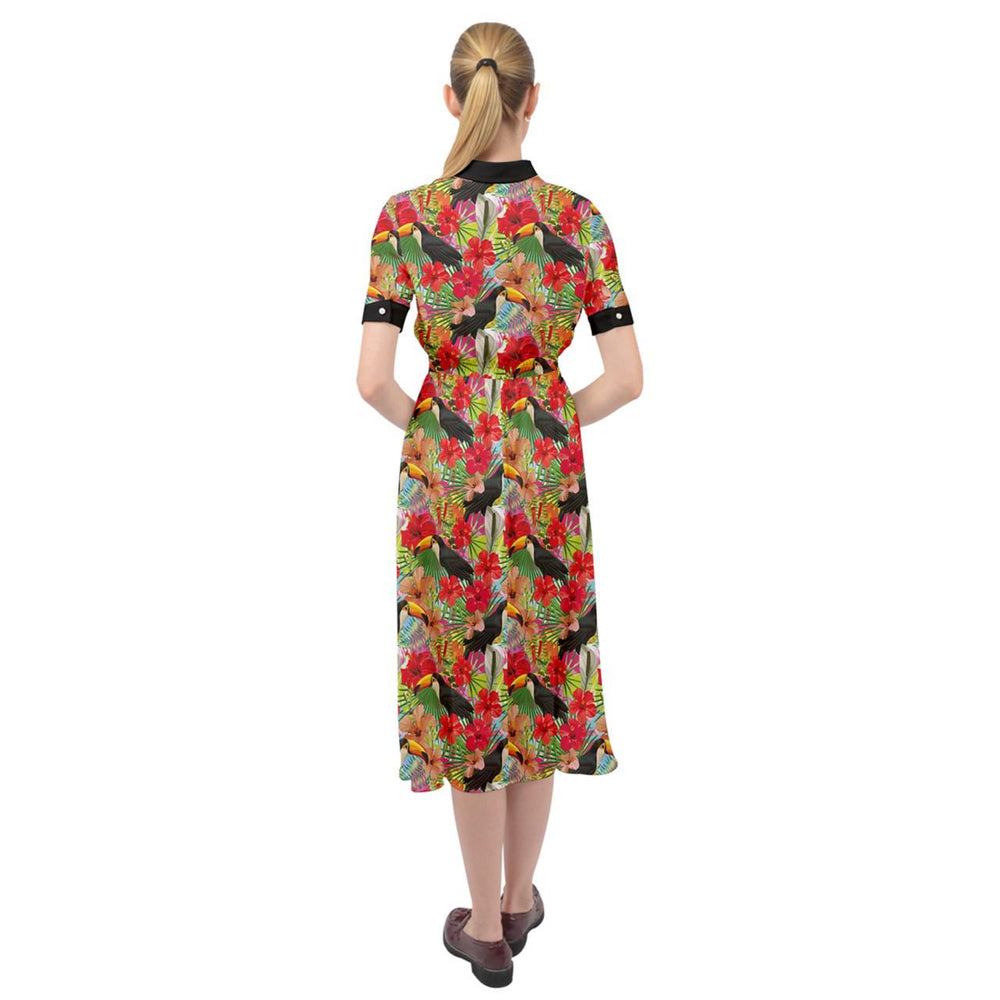 Toucans Ava 1940s Style Vintage Dress